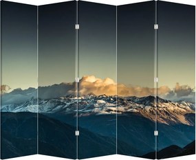 Paravan - Vârfuri de munți (210x170 cm)