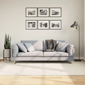 vidaXL Covor pufos &quot;PAMPLONA&quot; cu fire înalte, crem modern, 160x230 cm