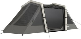 Outsunny Cort Gonflabil de Camping 4 Persoane Blackout Cort cu Aer 5,8m Lungime 2 Dormitoare și Zonă de Zi 580x270x202cm Gri Închis | Aosom Romania