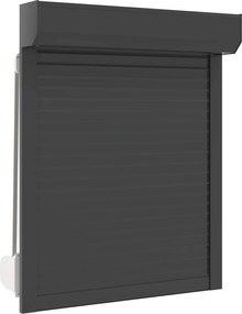 vidaXL Obturator rulant Antracit 80 x 100 cm Aluminiu și Poliuretan