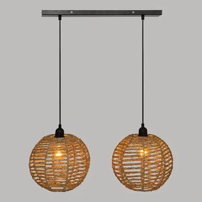 Lustră pe cablu Atmosphera RANA 2xE27/40W/230V ratan
