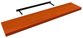 Raft de perete cu suport ascuns, 118x23.5x3.8 cm, MDF Cires