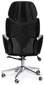 Scaun de birou ajustabil cu recliner gri inchis/negru din stofa si metal, Armstrong Bizzotto