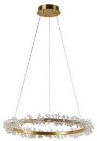 Lustră LED dimabilă pe cablu LED/40W/230V 3000-6500K auriu + telecomandă