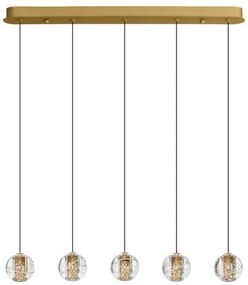 Lustra cu 5 pendule LED design modern LICIO
