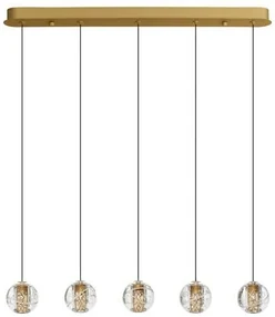 Lustra cu 5 pendule LED design modern LICIO