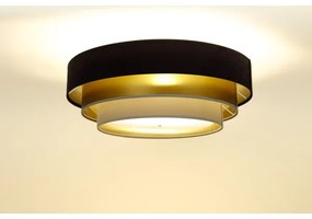 Lustr TRINITI 2xE27/60W/230V maro/auriu/bej