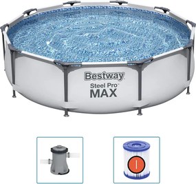 Bestway Set de piscină Steel Pro MAX, 305 x 76 cm