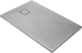 Cadita de dus dreptunghiulara Deante Correo din granit gri 120x70 cm
