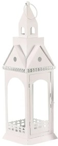 Felinar metalic Turnul bisericii, înălțime 46 cm, albă