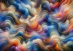 Fototapet - Unduiri colorate (147x102 cm)