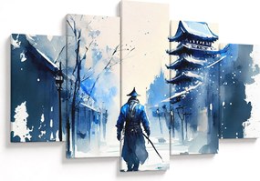 Tablou - Samurai, aquarel (150x105 cm)