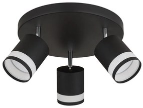 Plafoniera cu 3 Spoturi directionabile metal negru LUCERO