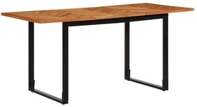 vidaXL Masa de sufragerie 160x80x75 cm din lemn masiv de salcam