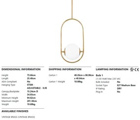 Pendul LUX design modern EVERLEY MEDIUM