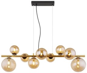 Lustră LED pe tijă RIHA 9xG9/3W/230V alamă Globo 56135-9H