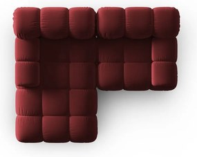 Canapea roșie cu tapițerie din catifea 191 cm Bellis – Micadoni Home