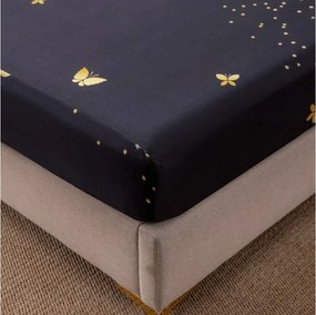 Cearsaf din microfibra VISATA negru 180x200 cm