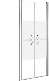 vidaXL Ușă cabină de duș, jumătate mat, 91 x 190 cm, ESG