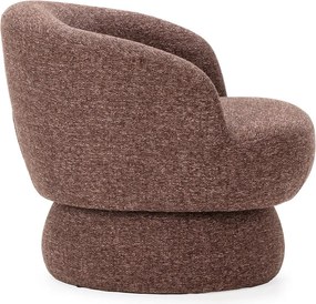 Fotoliu mov/maro pivotant Dali – MOME