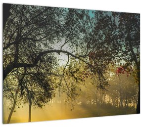 Tablou pe sticlă cu răsărit de soare (70x50 cm)