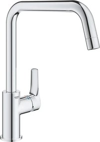 Baterie bucatarie Grohe Eurosmart crom cu pipa inalta