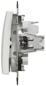 Intrerupator simplu, 10A, IP20, Alb, Schneider Sedna Design