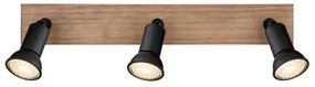 Spot DREW 3xGU10/35W/230V lemn/metal Globo 57998-3W
