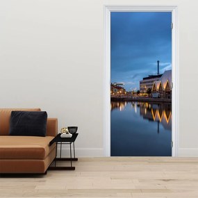 Fototapet pentru ușă - Canal de apă - Göteborg (95x205cm)