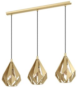 Lustră pe cablu Eglo 43909 CARLTON 3xE27/60W/230V