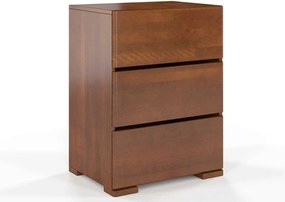 Comodă lemn masiv TerraCraft Fag 3 Sertare, 60 × 45 × 81 cm - Natural