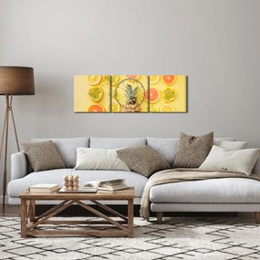 Tablou cu fructe (cu ceas) (90x30 cm)