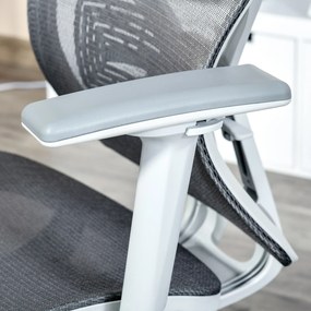 Vinsetto scaun ergonomic cu tetiera, 67x 65x120-128cm, gri | Aosom Ro