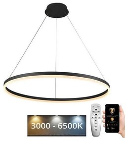 Lustră LED dimabilă pe cablu LED/55W/230V 3000-6500K + telecomandă