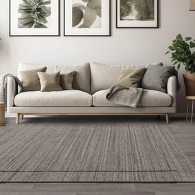 Covor gri țesut manual din lână 160x230 cm Larson – Asiatic Carpets