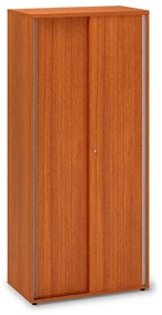 Dulap înalt cu uși glisante ProOffice 80 x 45 x 178 cm, cireș