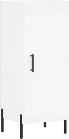 vidaXL Servantă, alb, 34,5x34x90 cm, lemn compozit