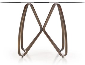 Masa sticla + metal Lungo - d 120 x h 76 cm