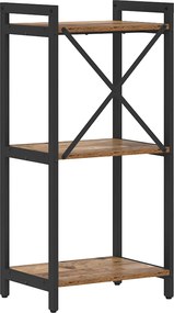 vidaXL Raft pentru cărți Lemn vechi 40 x 30 x 85 cm Lemn compozit