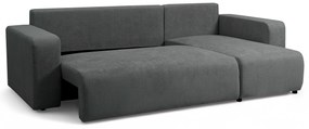Colțar extensibil Avia Mini universal - grafit țesătură boucle Gerra 120