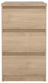 Comodă în culoare naturală cu aspect de lemn de stejar 40x70x50 cm Naia – Tvilum