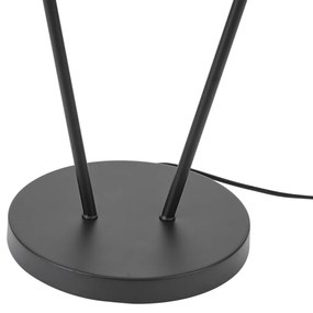 Lampă de podea modernă neagră cu 2 lumini GU10 35mm - Thomas