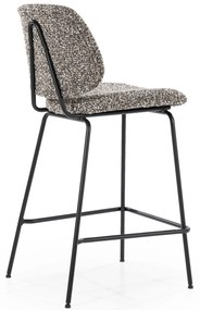 Scaun de bar Jon din Țesătură și metal taupe