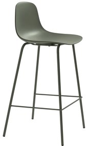 Scaun de bar kaki din plastic (înălțime șezut 67,5 cm) Whitby – Unique Furniture