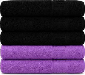 Set 5 Prosoape Premium, 100% Bumbac, Absorbante și Pufoase