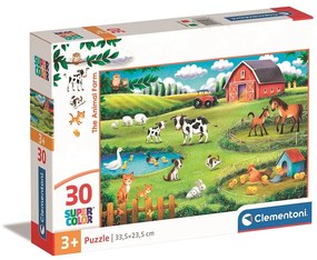 Animale Farm Puzzle Clementoni cu 30 de piese