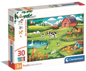 Animale Farm Puzzle Clementoni cu 30 de piese