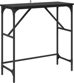 vidaXL Masă de consolă Stejar Negru 75 x 32 x 75 cm Lemn compozit