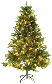 Brad de Crăciun de calitate 3D, cu lumini, verde, 180 cm, LED 300, CHRISTMAS TYP 6