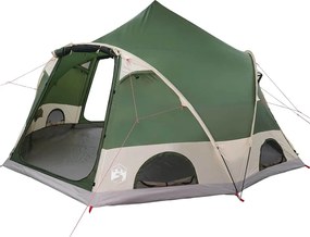 vidaXL Cort cu dome pentru 4 persoane Verde 505 x 450 x 248 cm